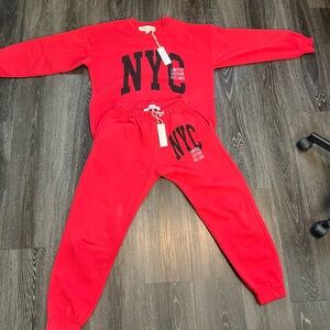 NWT Vintage Havana  Sweatpant/Sweatshirt set (adult size small)